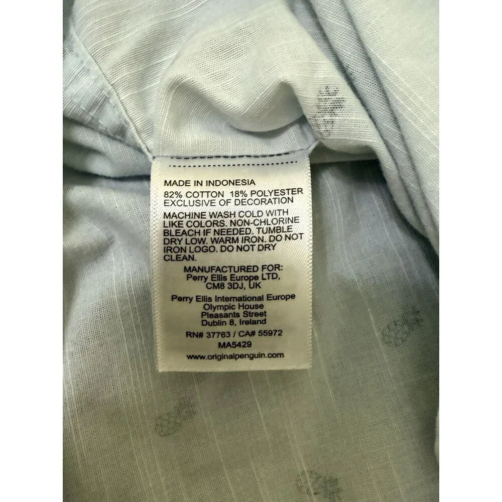Penguin Munsingwear Shirt Mens XL Pineapple Short Sleeve Button Up Pocket‎